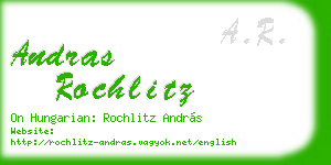 andras rochlitz business card